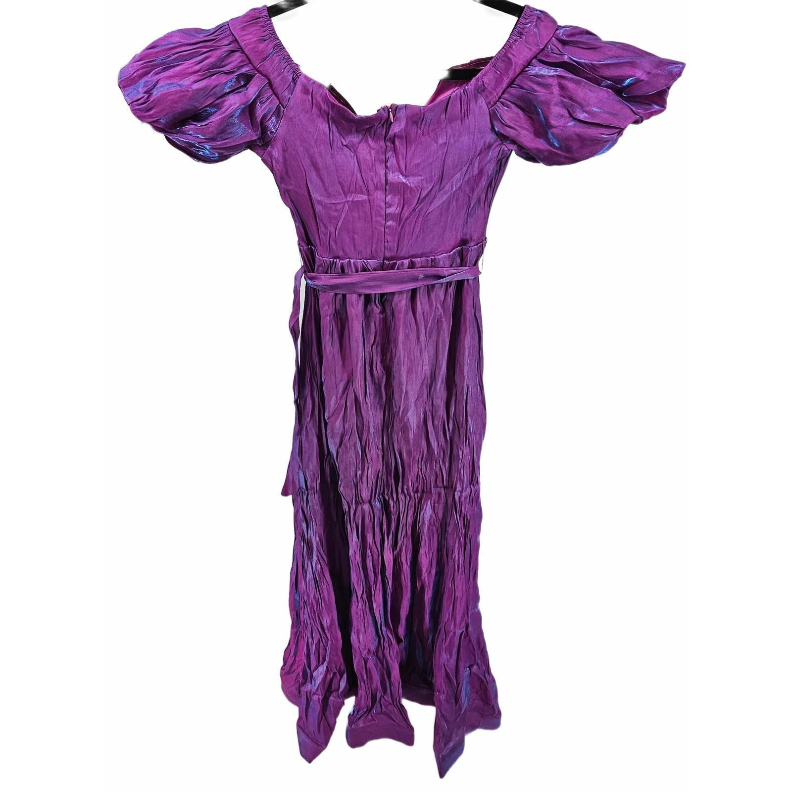 Faeriestyle Purple Puff Sleeve Dress - Channel Your Inner Drama Queen/S