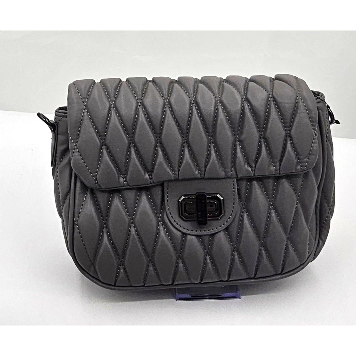 Chic Quilted Black Crossbody Bag by Badgley Mischka