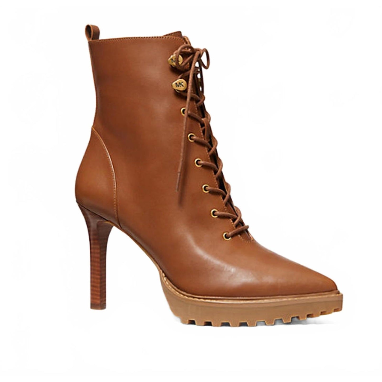 Michael Kors Kyle Leather Lace-Up Boot/10