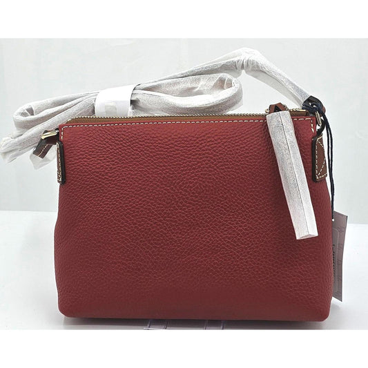 Dooney & Bourke Red Pebbled Leather Crossbody Bag