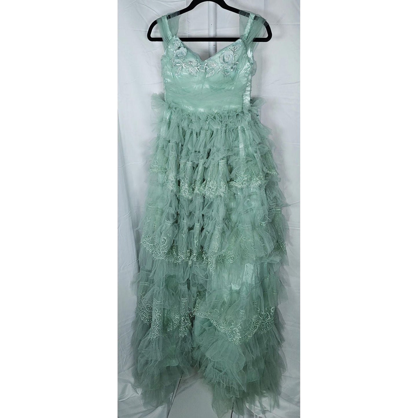 Sequined Party Dress - Mint Fresh Sparkle