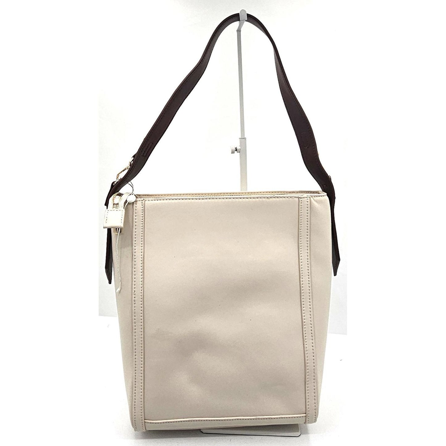 Trina Turk Chic Beige & Brown Shoulder Bag - Your New Favorite Arm Candy!