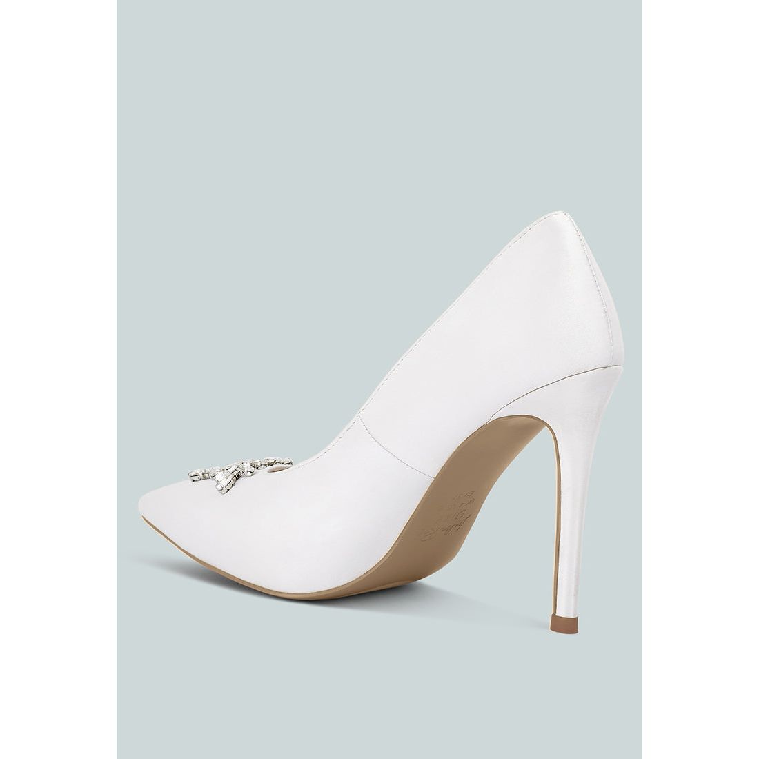Ashlyn Rhinestones Embellished Satin Stiletto Pumps-2