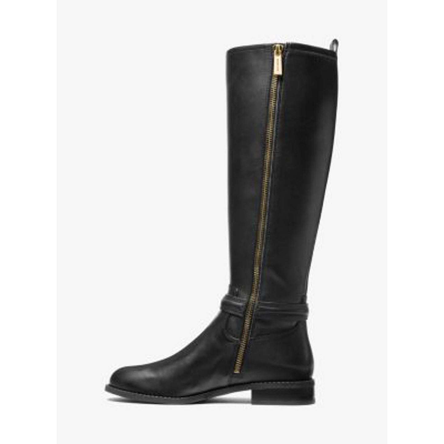 Michael Kors Mindy Leather and Signature Logo Trim Boot/6M