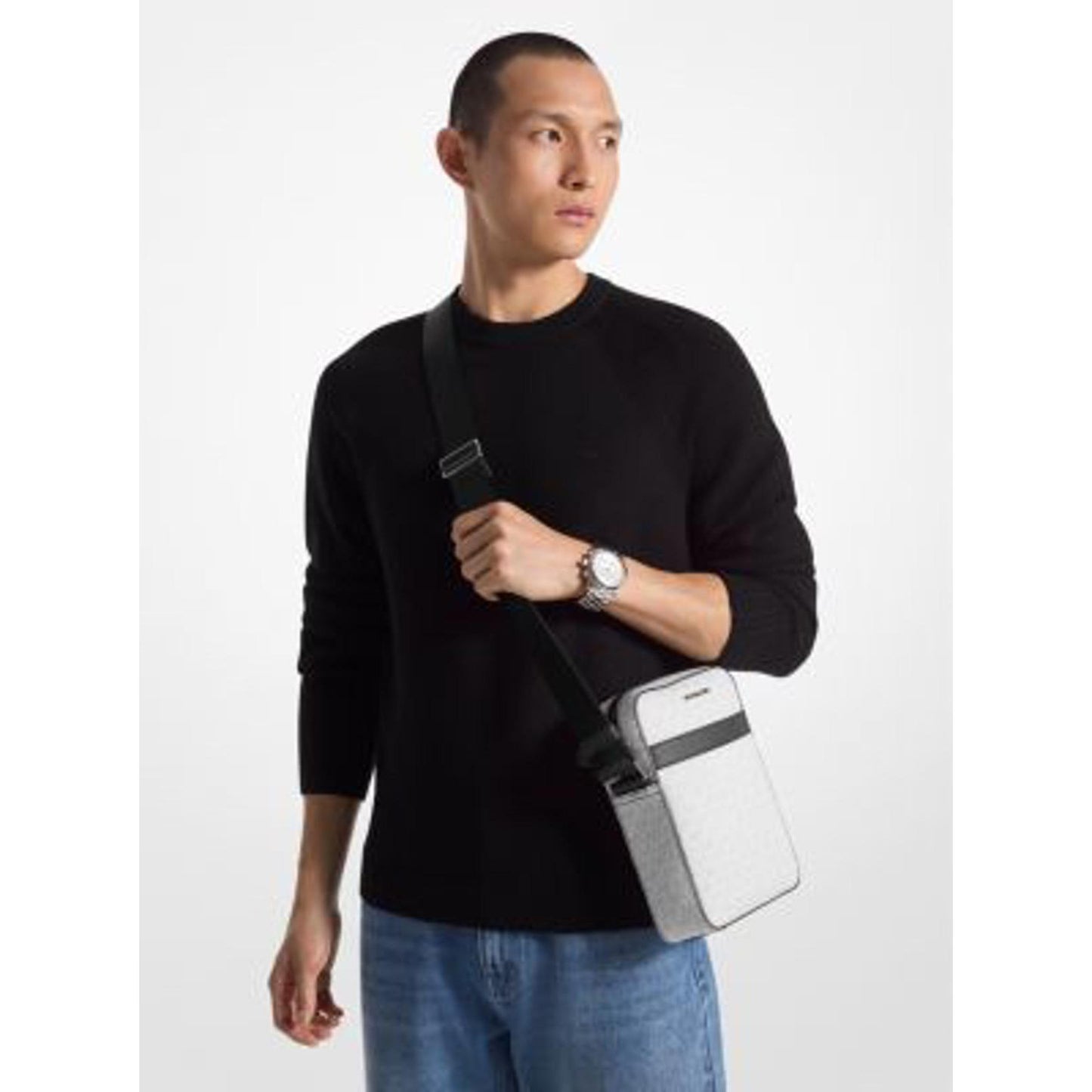 Michael Kors Cooper Signature Logo Flight Bag