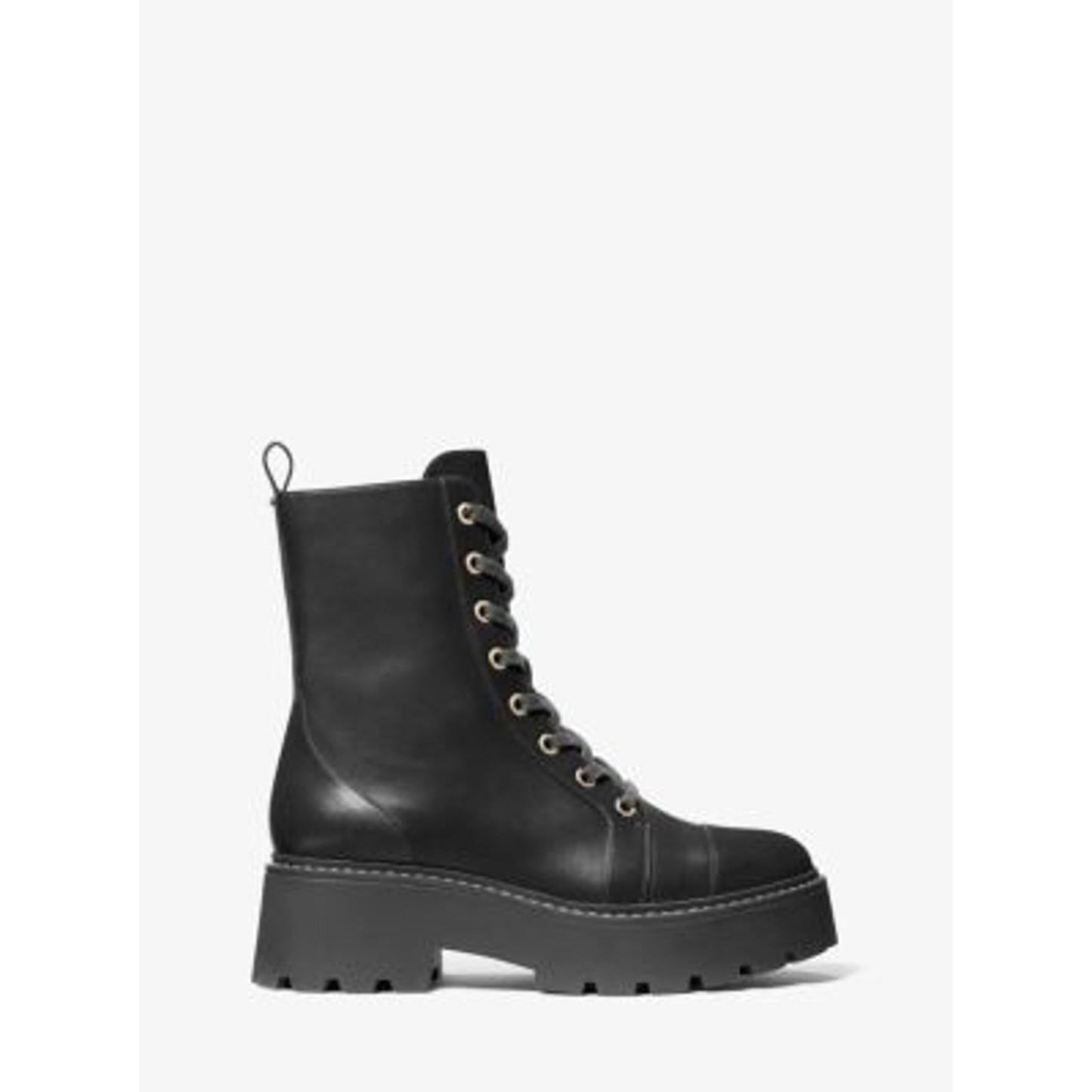 Michael Kors Blake Leather Combat Boot/10