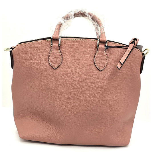 Dooney & Bourke Pebble Grain Double Pocket Satchel Dusty Rose