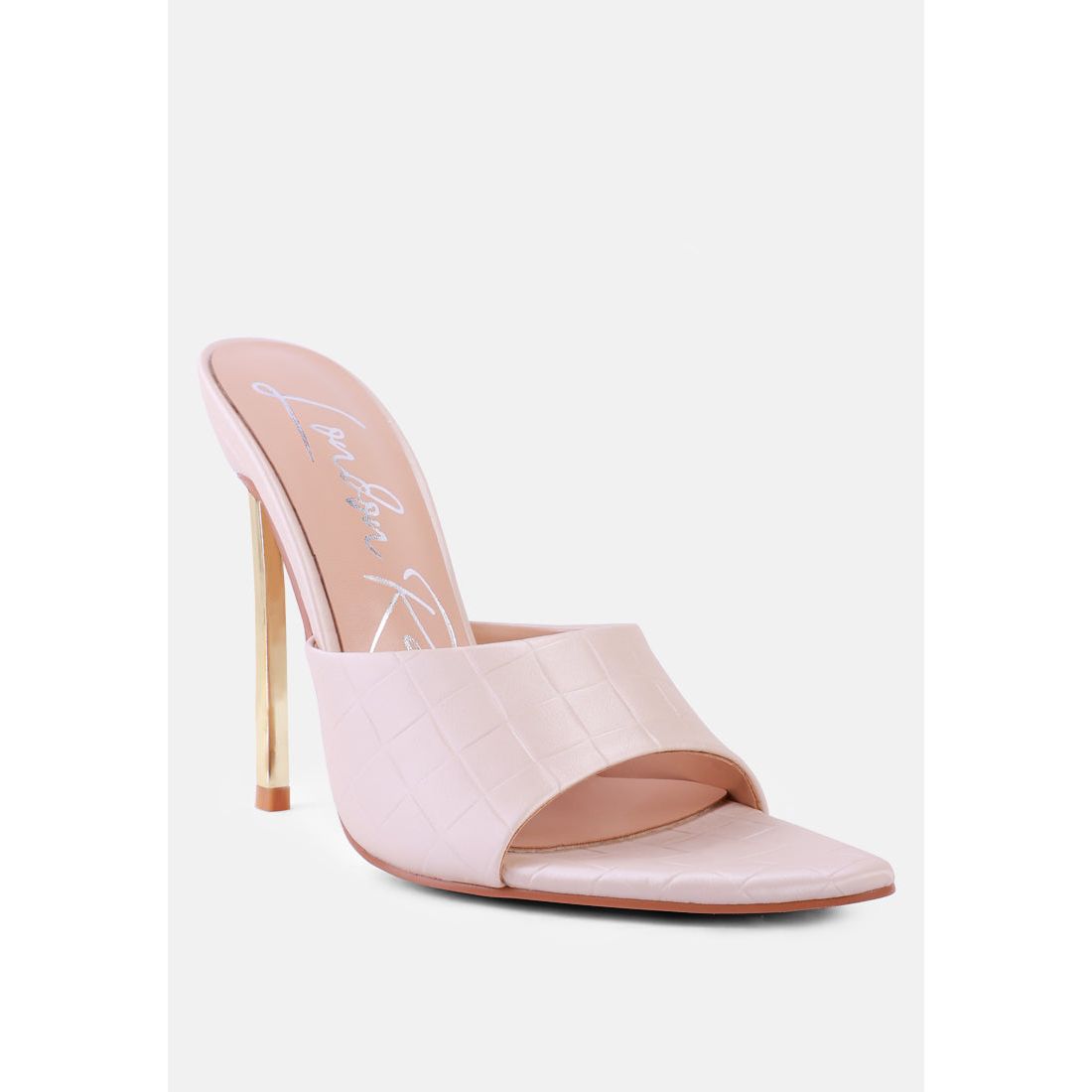 Bottoms Up Strappy Slip On Stiletto Heels-1
