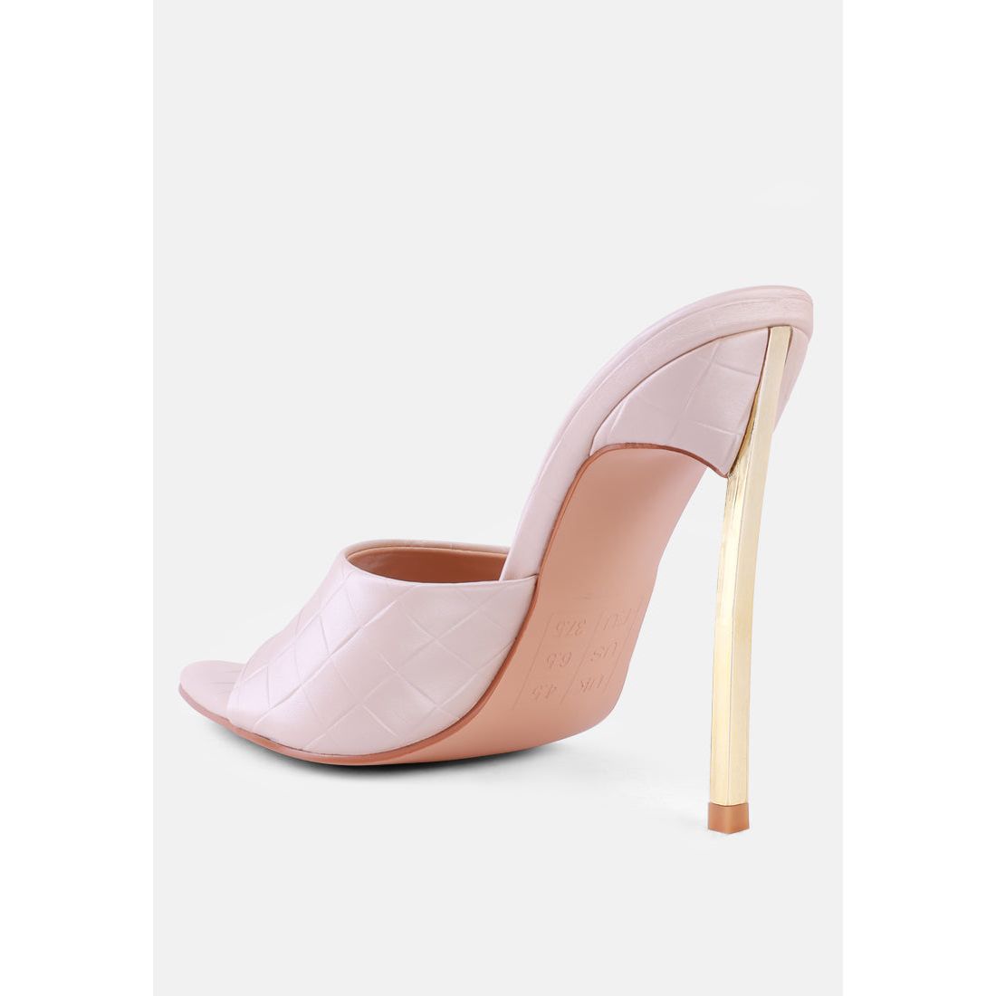 Bottoms Up Strappy Slip On Stiletto Heels-2