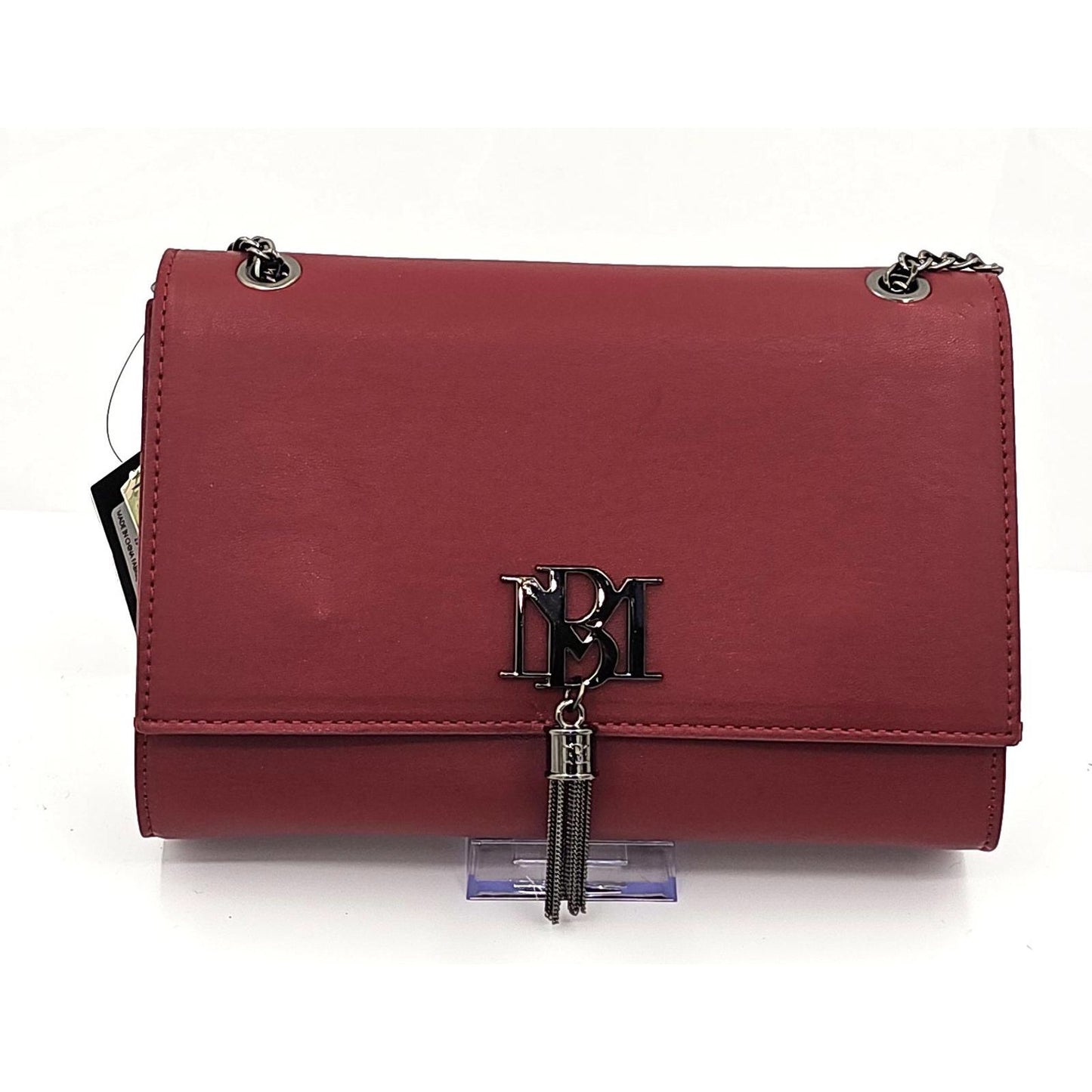 Chic Burgundy Badgley Mischka Tassel Shoulder Bag