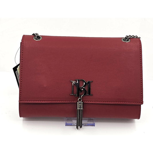 Chic Burgundy Badgley Mischka Tassel Shoulder Bag