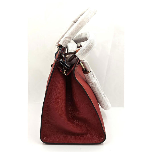 Dooney & Bourke Pebble Grain Leather Satchel - Rust Red Beauty