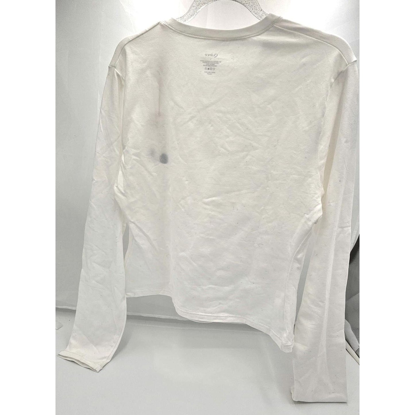 Quince Classic White Long Sleeve Shirt - Cozy Yet Classy/L