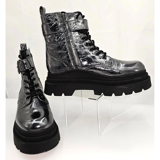 Michael Kors Colby Leather Combat Boot/9.5
