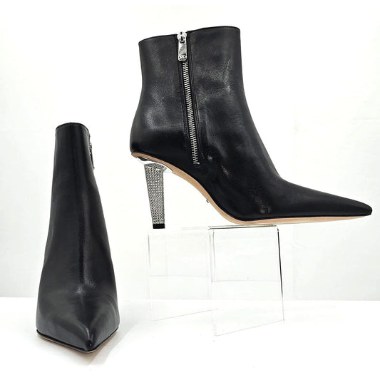 Michael Kors Halle Embellished Leather Ankle Boot/8