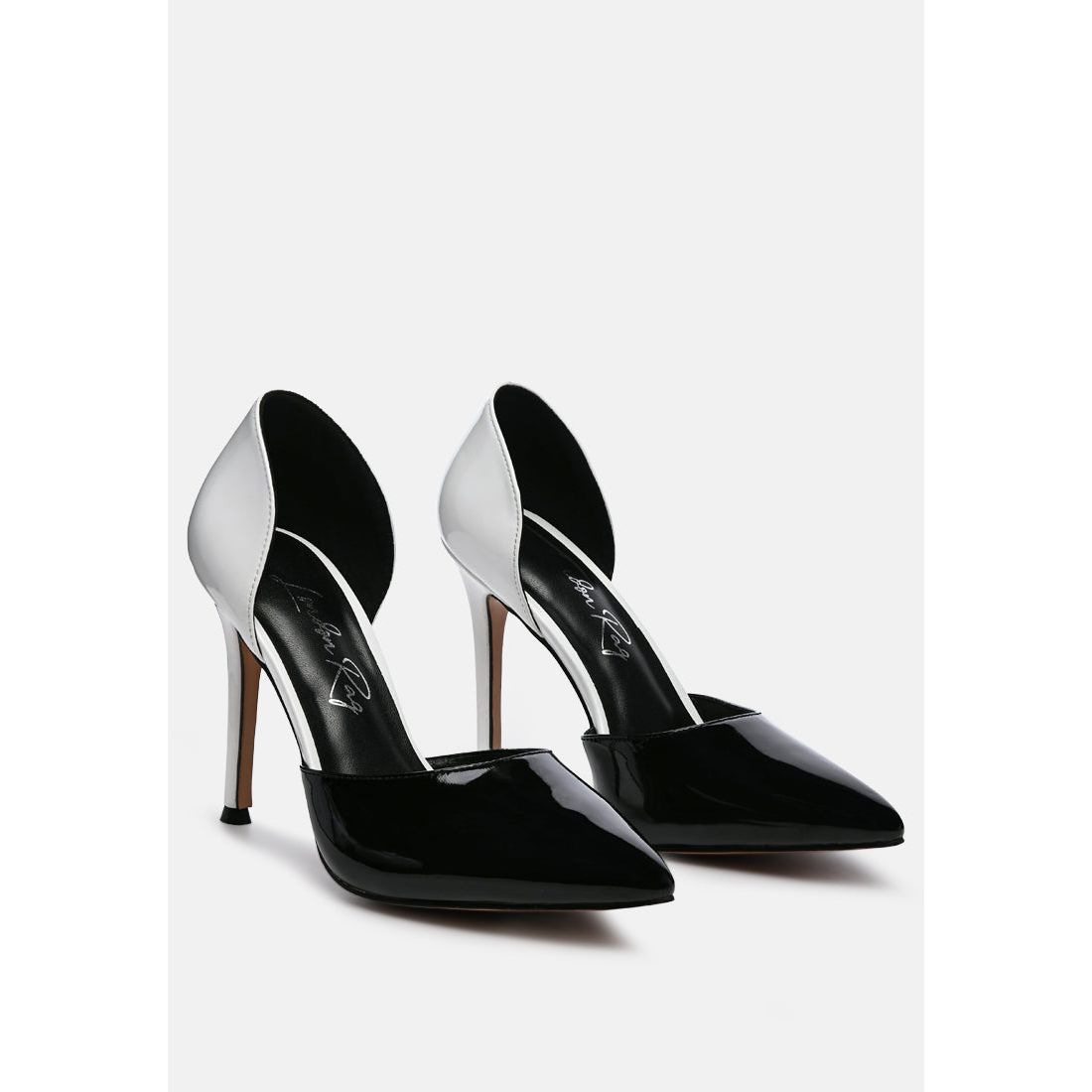 Candy Cane Patent Faux Leather High Heel Pumps-2