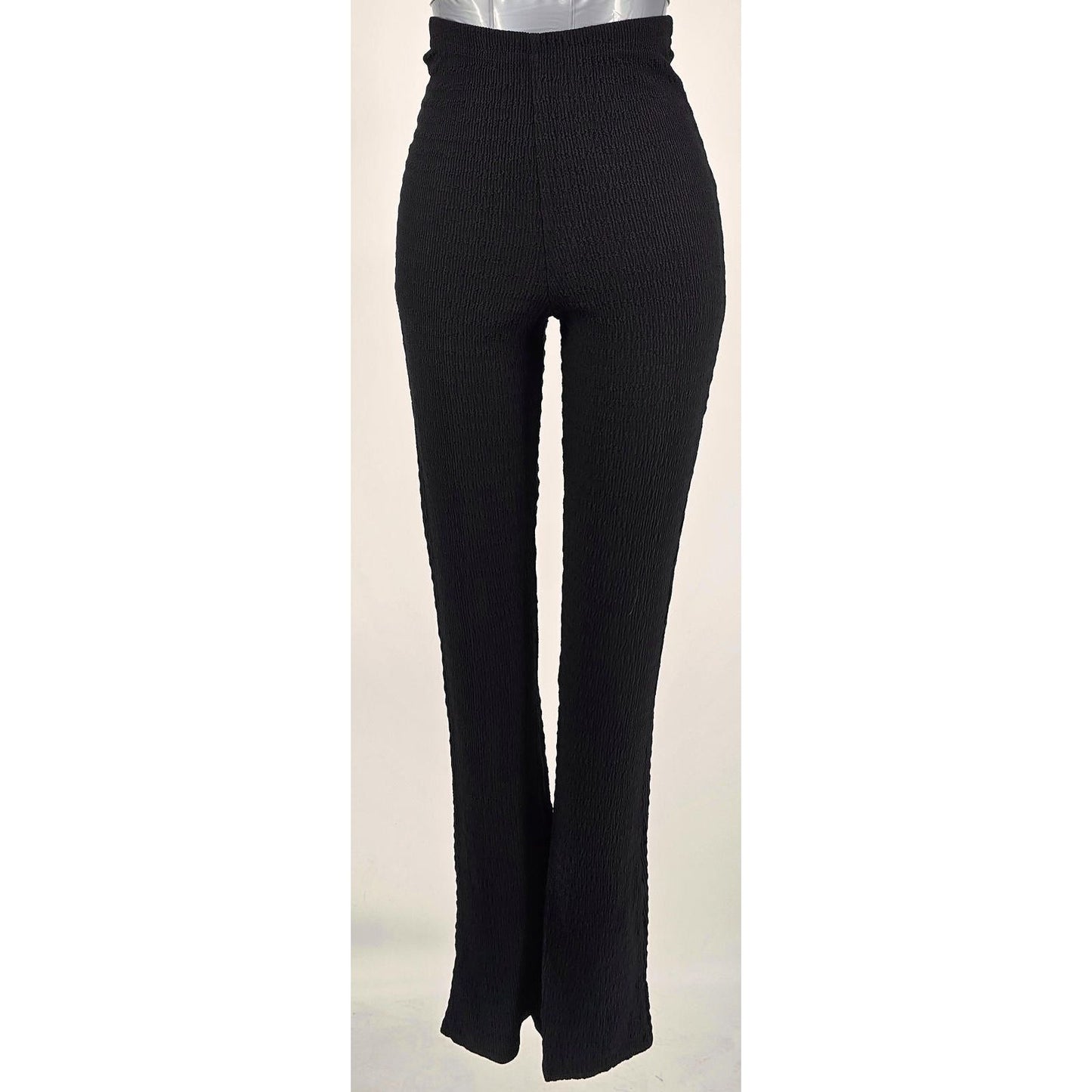 PrettyLittleThing Sleek Black High-Waisted Casual Pants - Your New Leg Day MVP/2