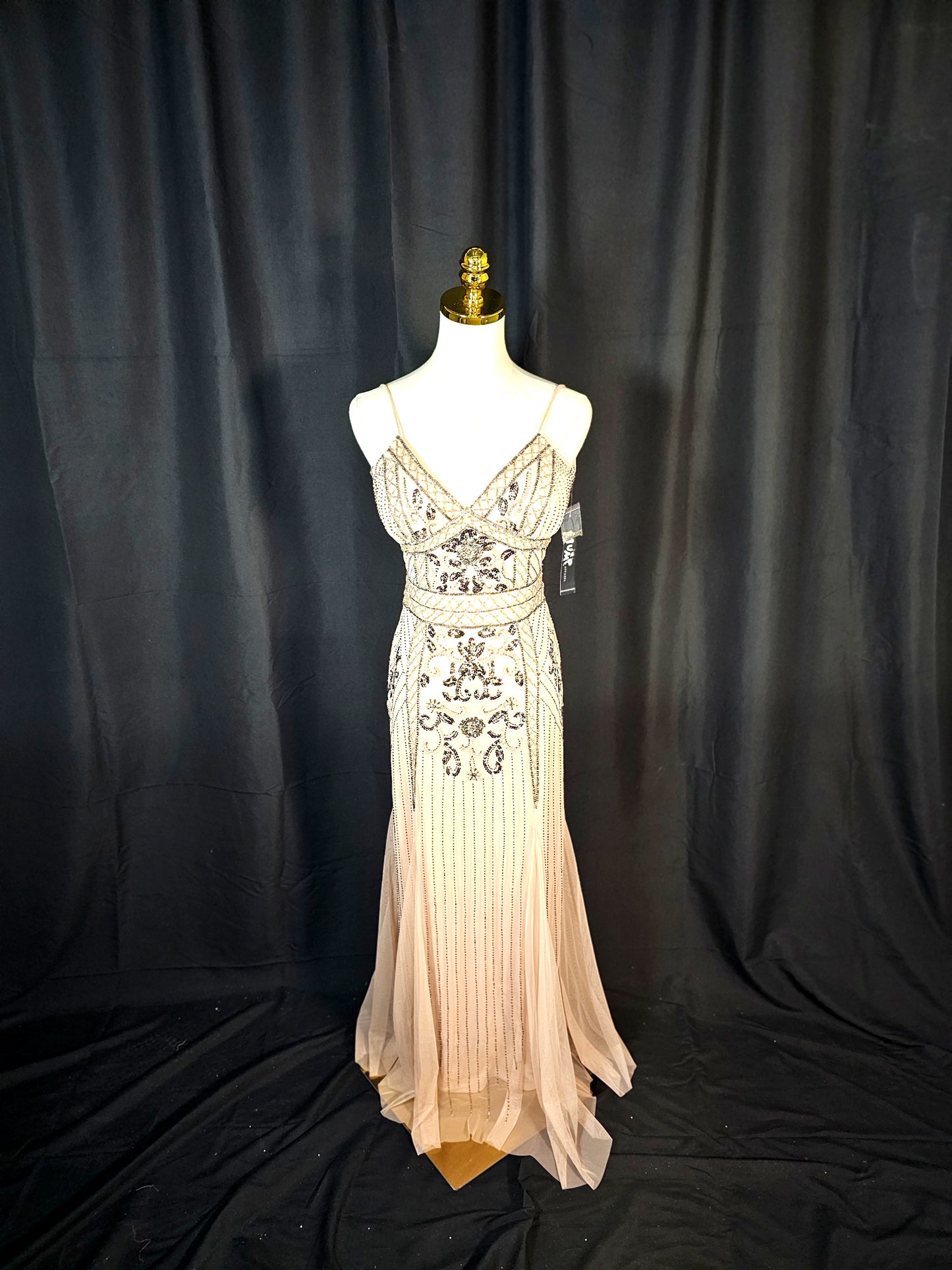 Glimmering Glamour Evening Gown – Shine On, Stardust!