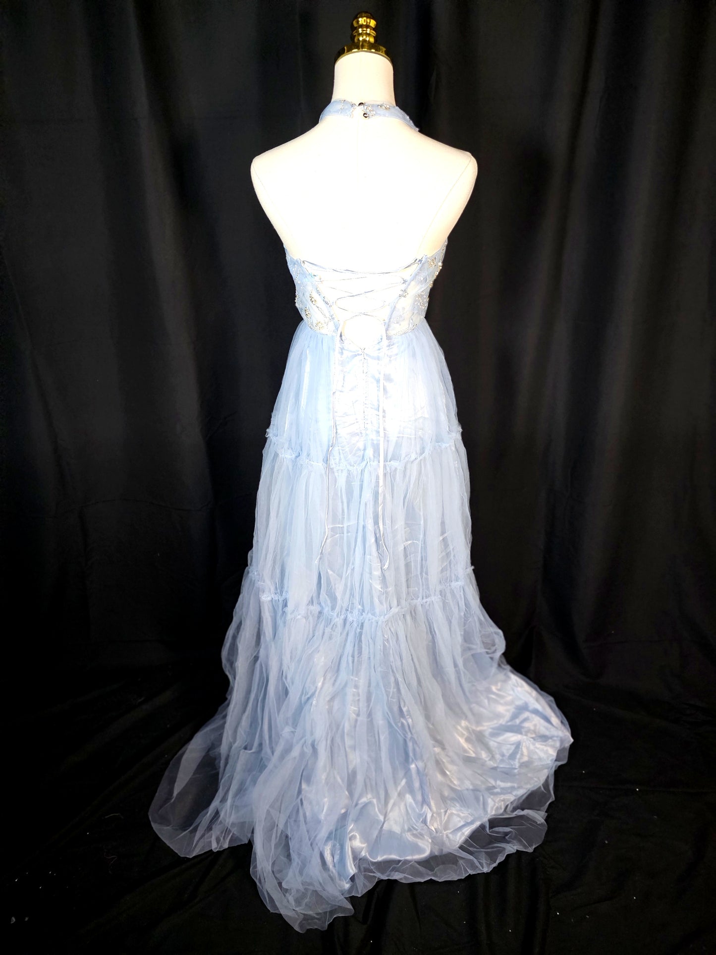 Celestial Charm: Starlit Tulle Party Dress