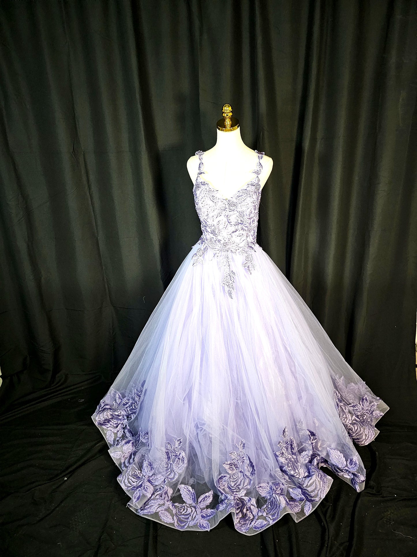 Lavender Dreamscape Ball Gown: Dance Like No One's Watching!