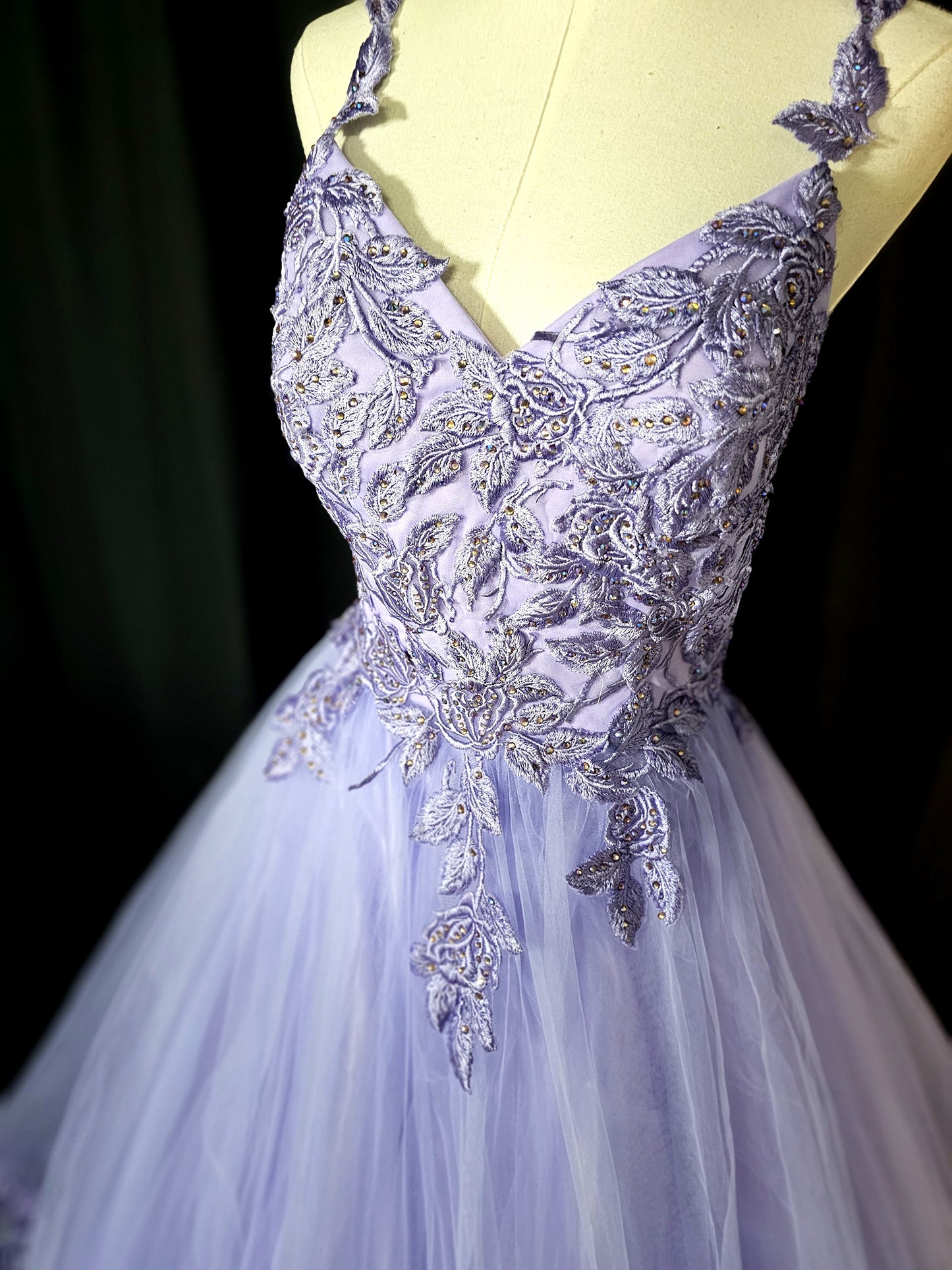 Lavender Dreamscape Ball Gown: Dance Like No One's Watching!
