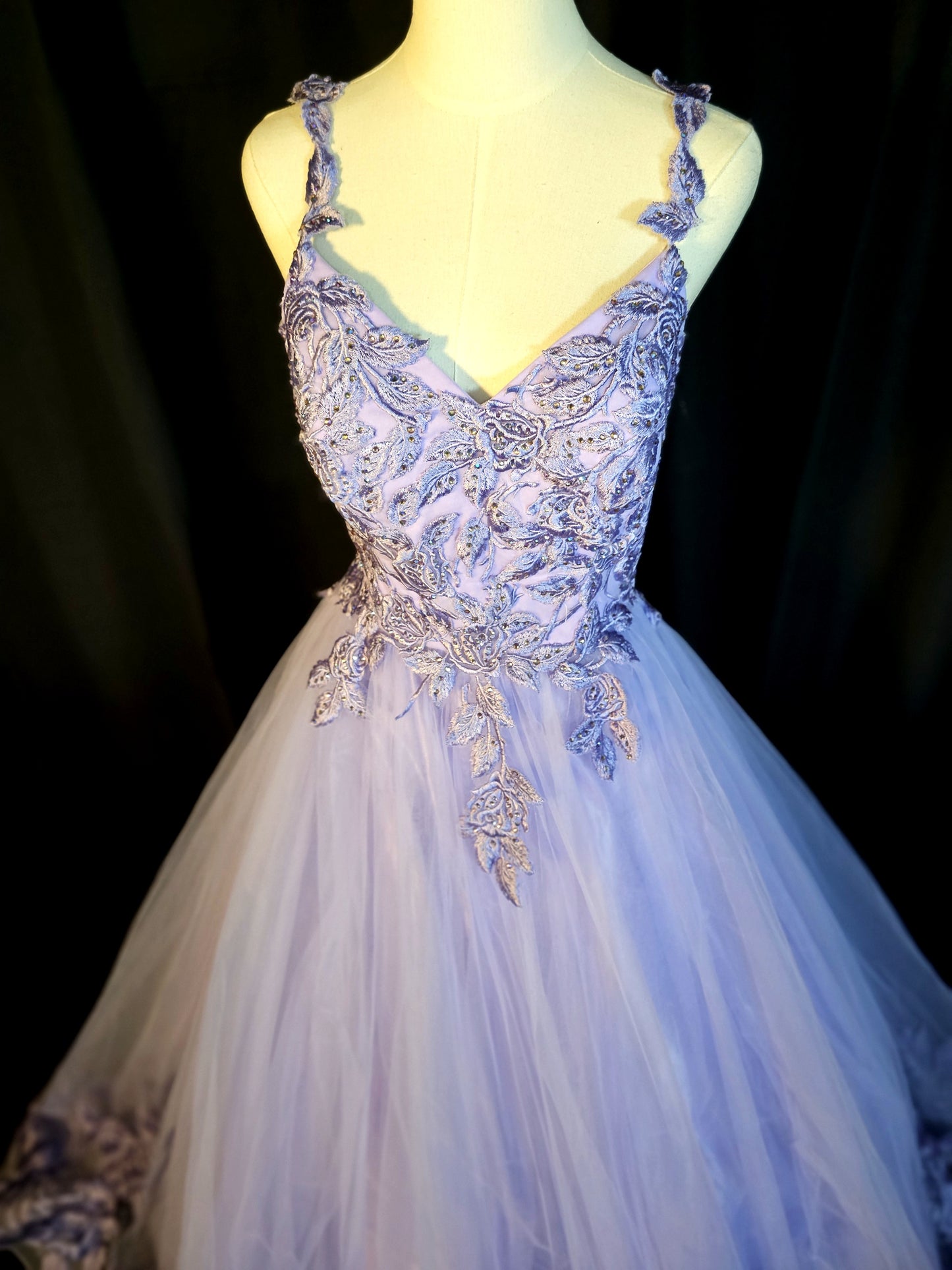 Lavender Dreamscape Ball Gown: Dance Like No One's Watching!
