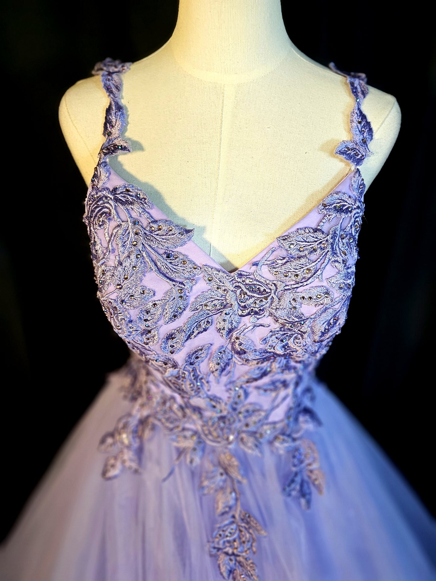 Lavender Dreamscape Ball Gown: Dance Like No One's Watching!