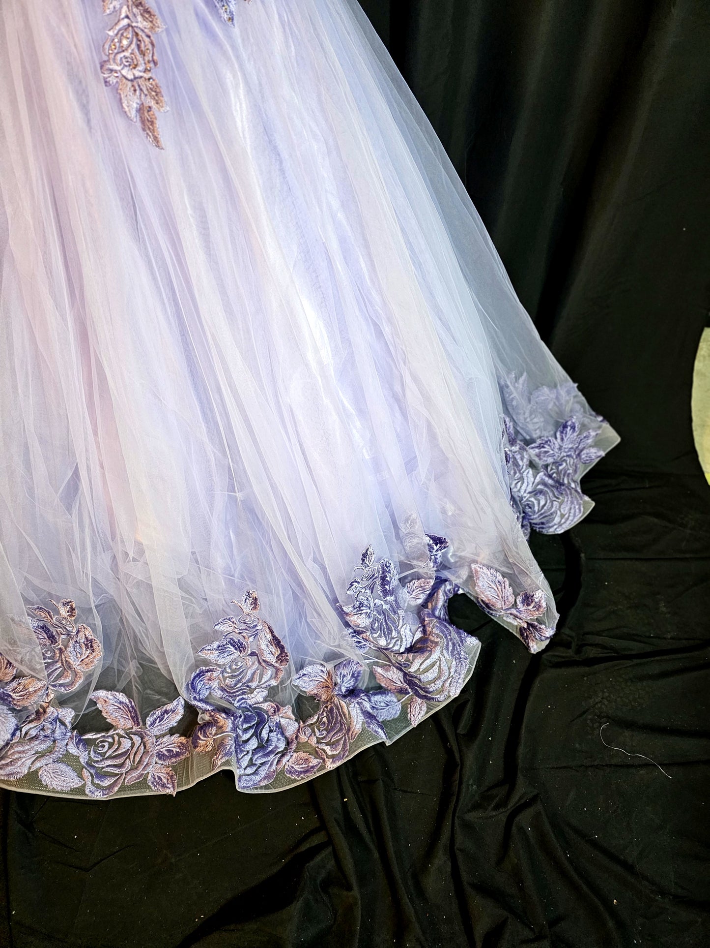 Lavender Dreamscape Ball Gown: Dance Like No One's Watching!