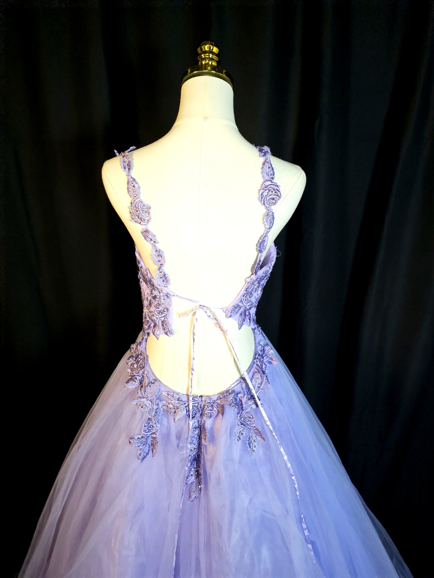 Lavender Dreamscape Ball Gown: Dance Like No One's Watching!