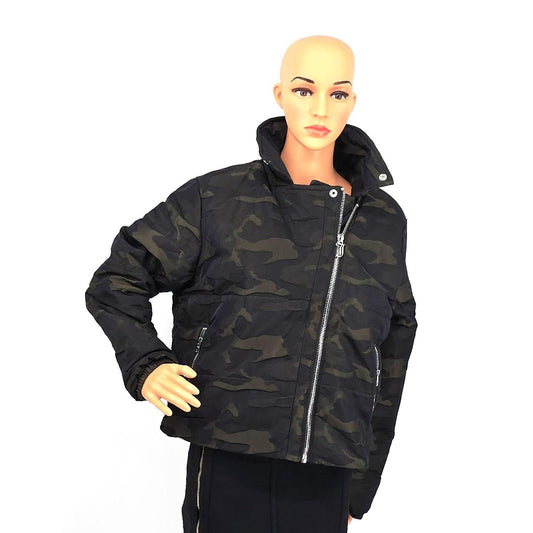 Juicy Couture Moto Puffer Jacket Camouflage - Zip Up & Stand Out!/S