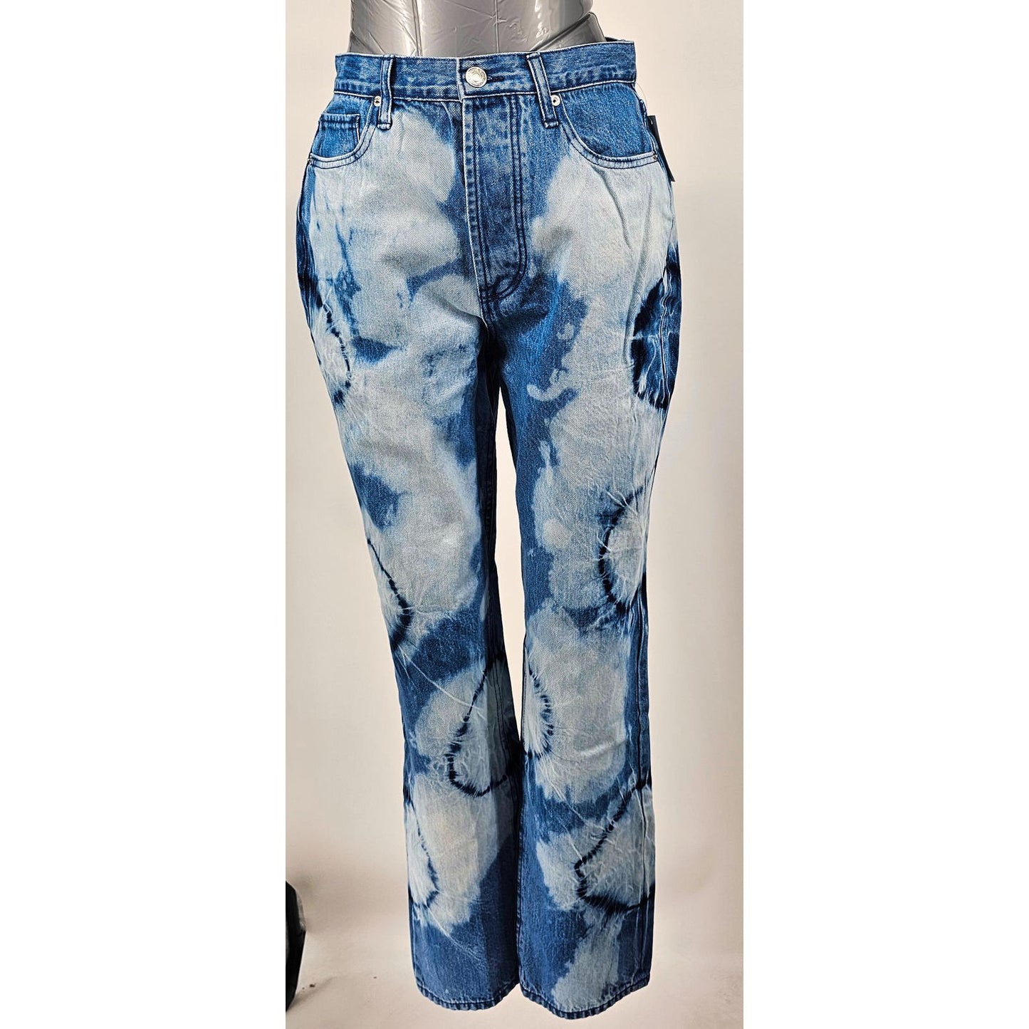 Juicy Couture Groovy Tie-Dye Straight Leg Jeans - Denim Dreams Come True/31"