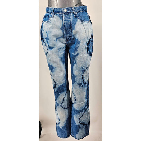 Juicy Couture Groovy Tie-Dye Straight Leg Jeans - Denim Dreams Come True/31"