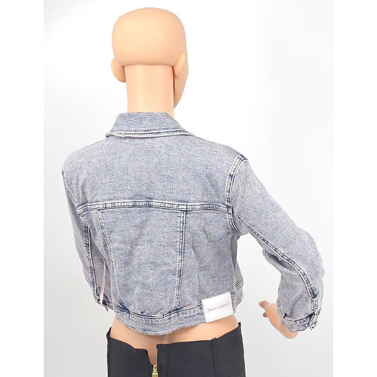 Juicy Couture Cropped Pink Acid Wash Denim Jacket - Because Basic is Boring/8