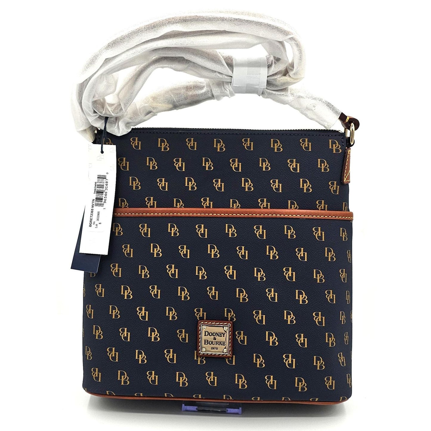 Dooney & Bourke Gretta Classic Logo Crossbody Bag - Navy & Tan