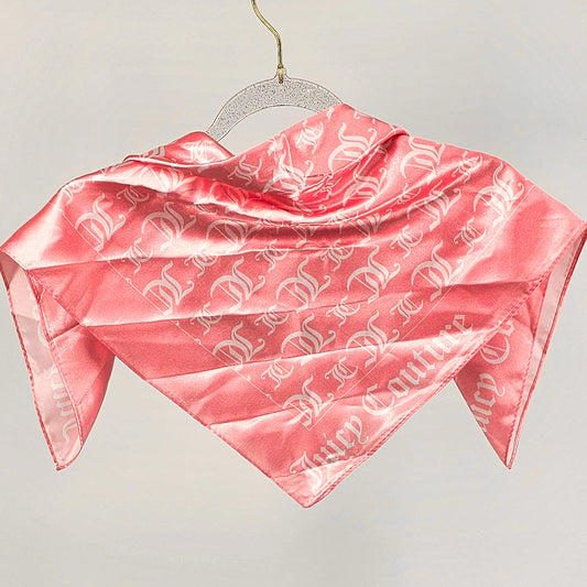 Juicy Couture Pink Satin Scarf - The Ultimate Neck Hugger