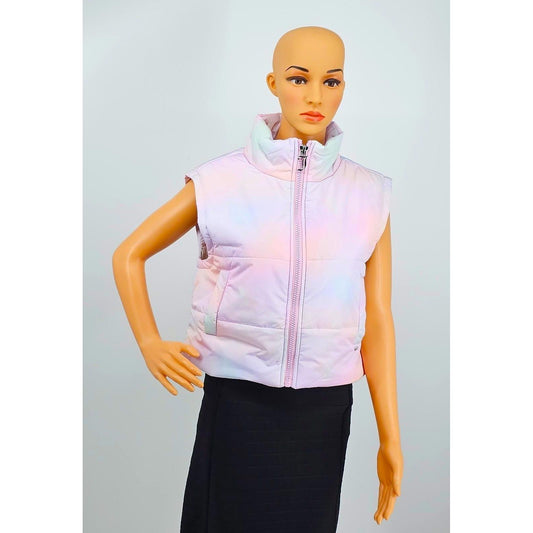 Juicy Couture Pastel Puffy Vest - Sleeveless Warmth with a Splash of Sass/S