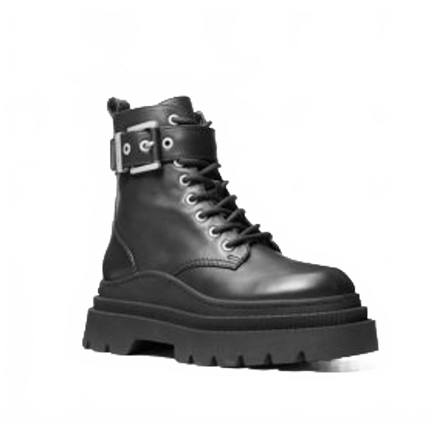 Michael Kors Colby Leather Combat Boot/10