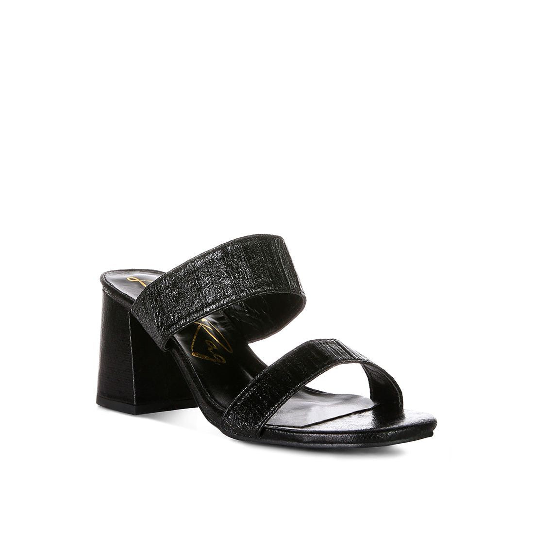 Giblet Metallic Slip On Block Heels-3