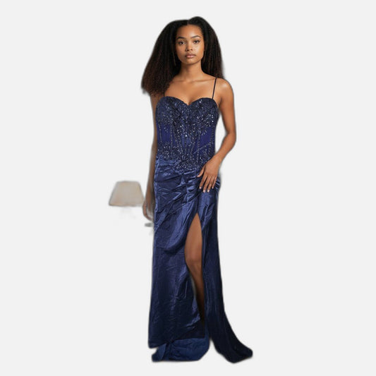 Sequined Party Dress - Sapphire Dreams
