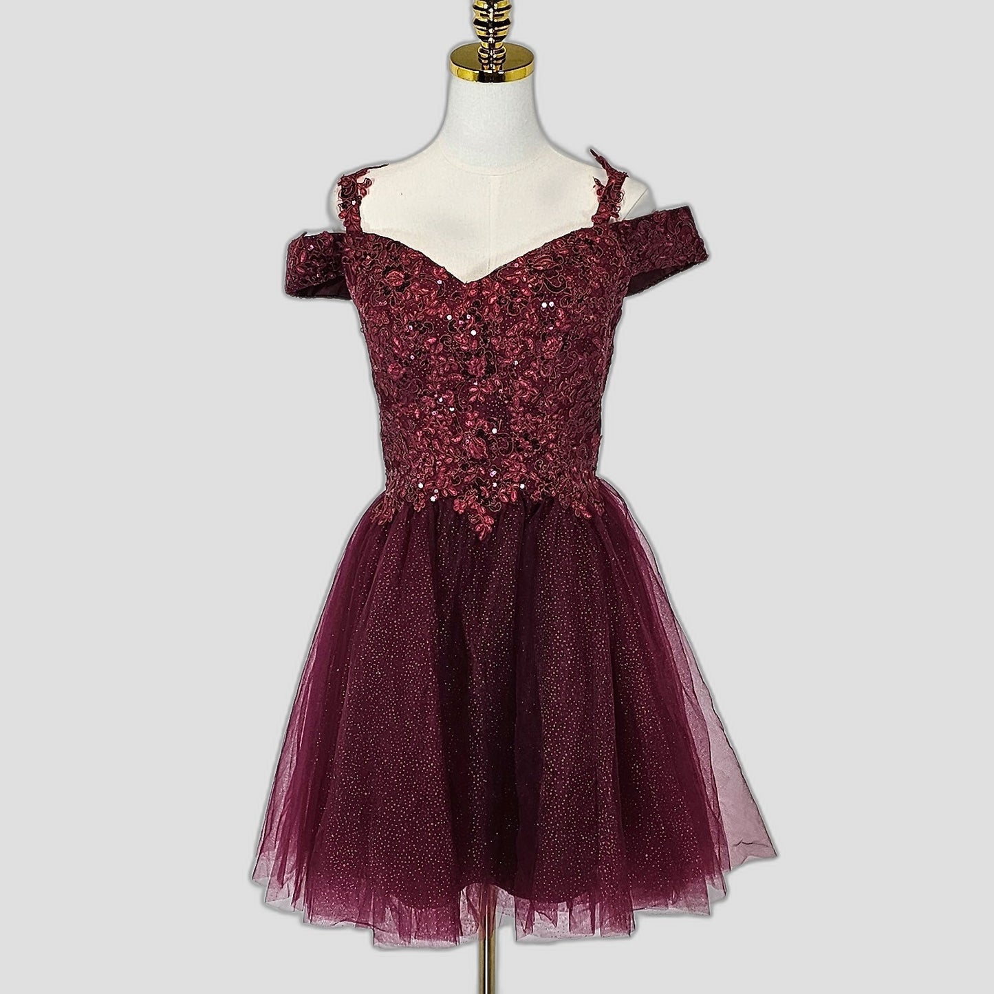 Burgundy Dream: The Tutu-tally Gorgeous Party Dress