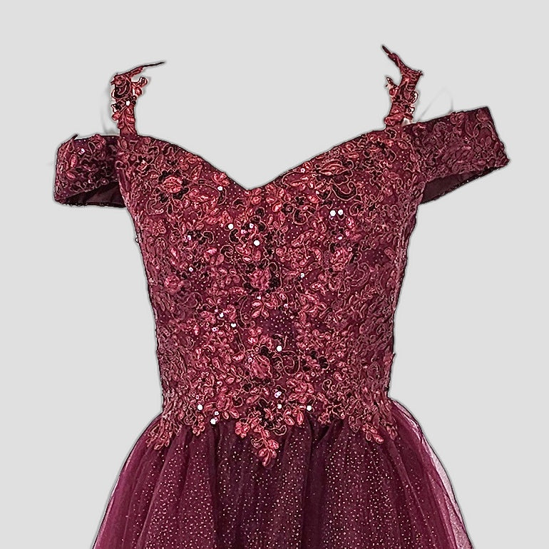 Burgundy Dream: The Tutu-tally Gorgeous Party Dress
