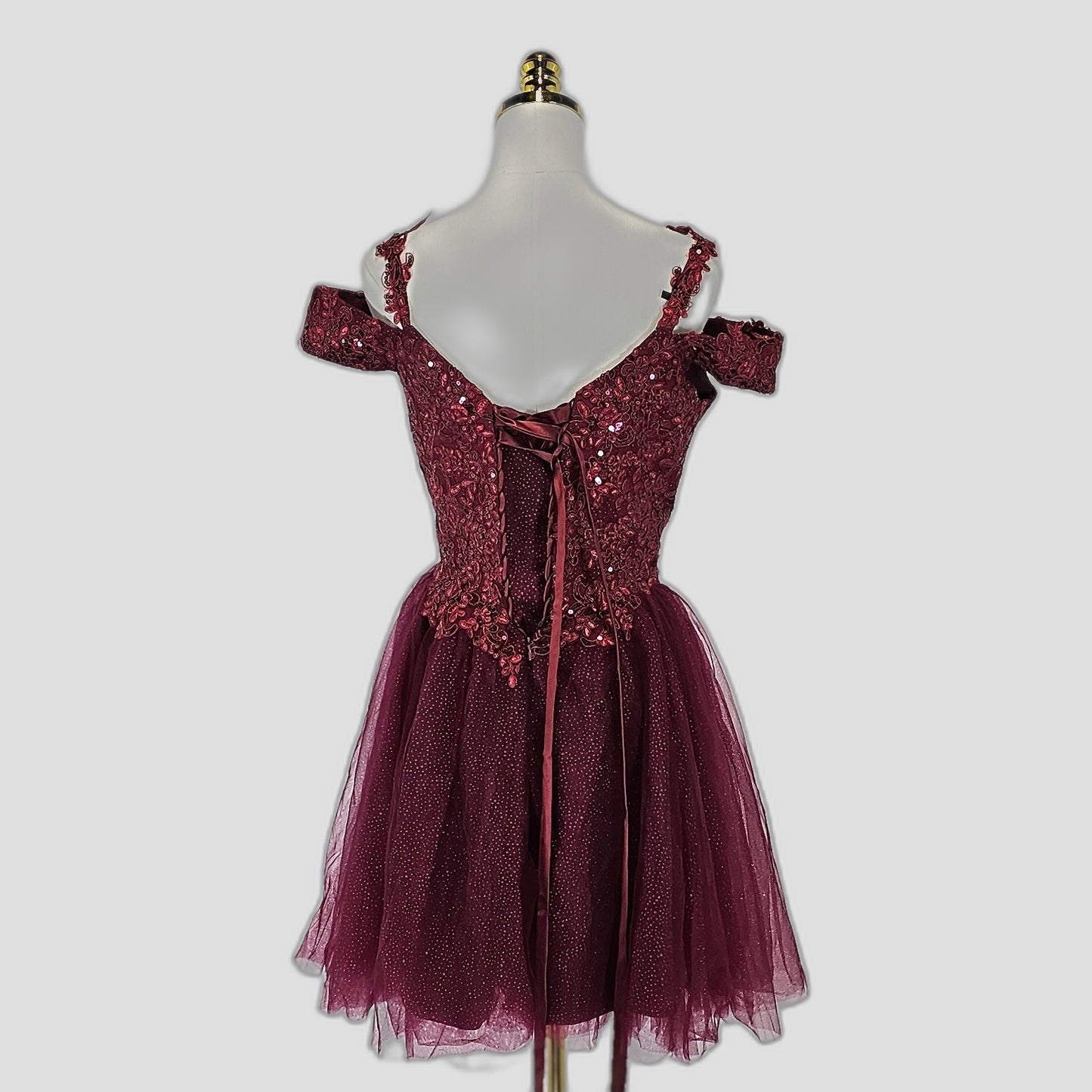 Burgundy Dream: The Tutu-tally Gorgeous Party Dress