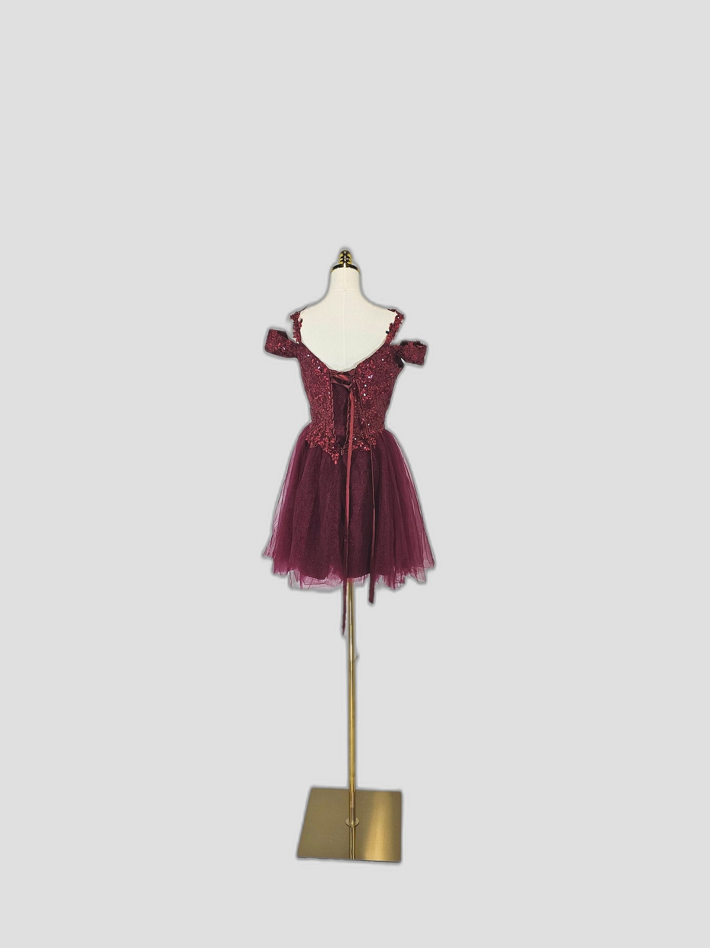Burgundy Dream: The Tutu-tally Gorgeous Party Dress
