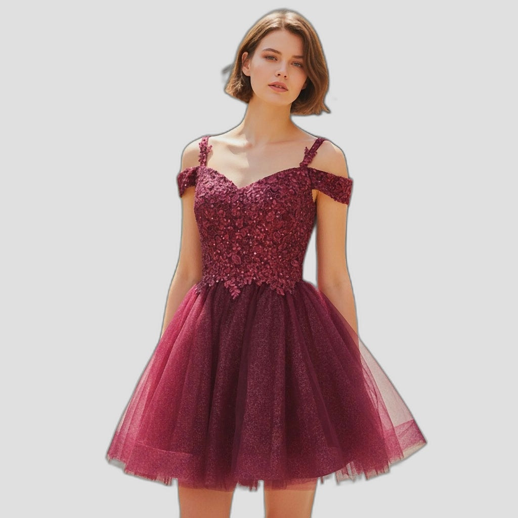 Burgundy Dream: The Tutu-tally Gorgeous Party Dress