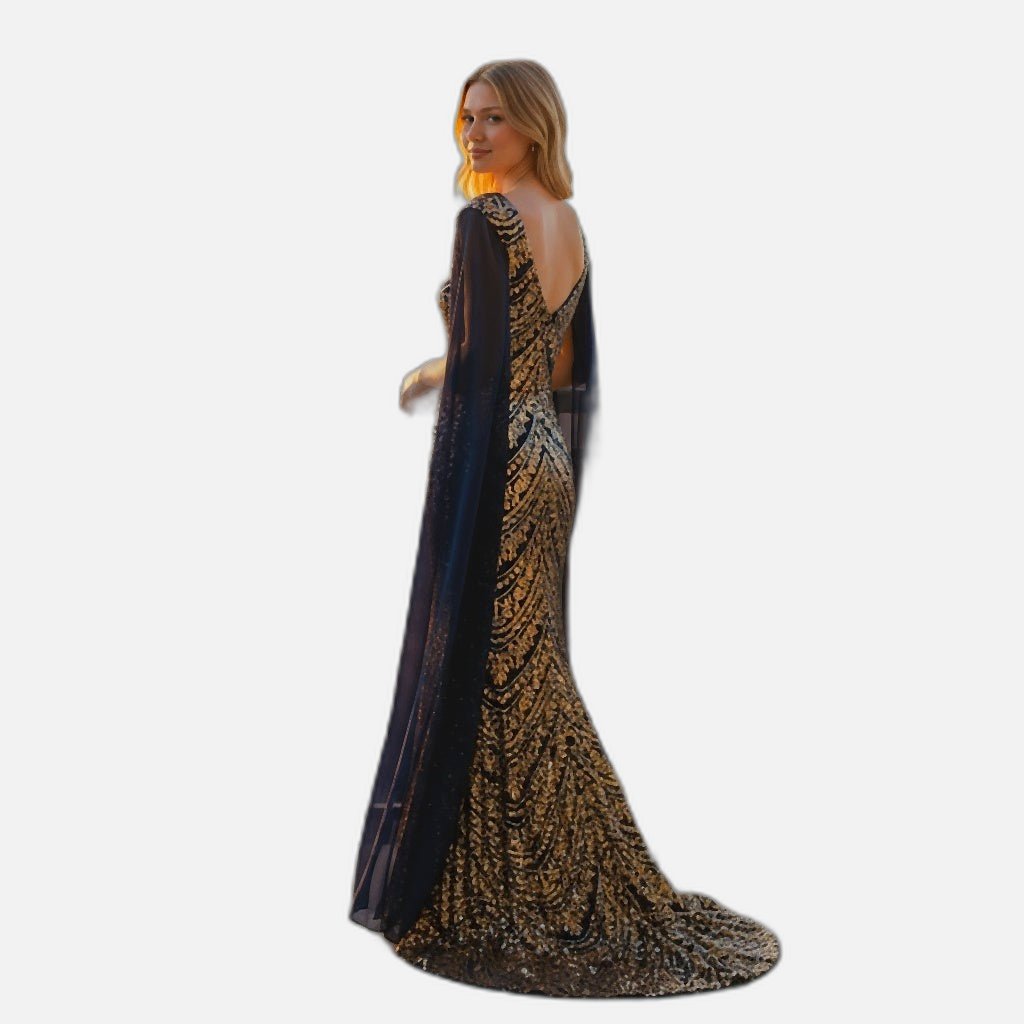 Gilded Goddess Glamour Gown