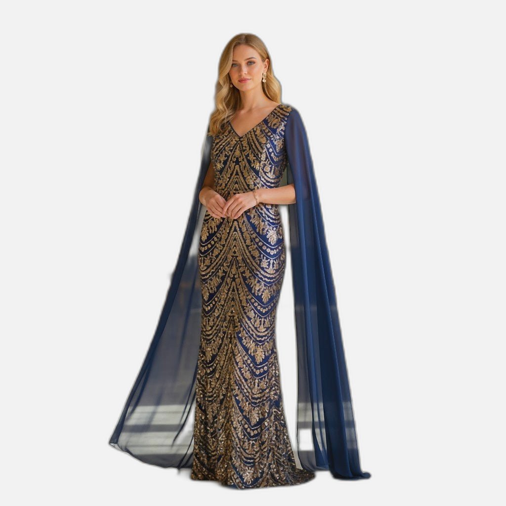 Gilded Goddess Glamour Gown