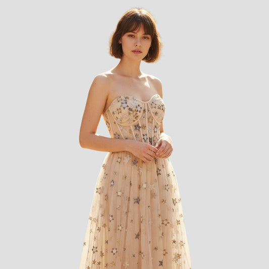 Starlit Dream Gown: Dance Among the Stars