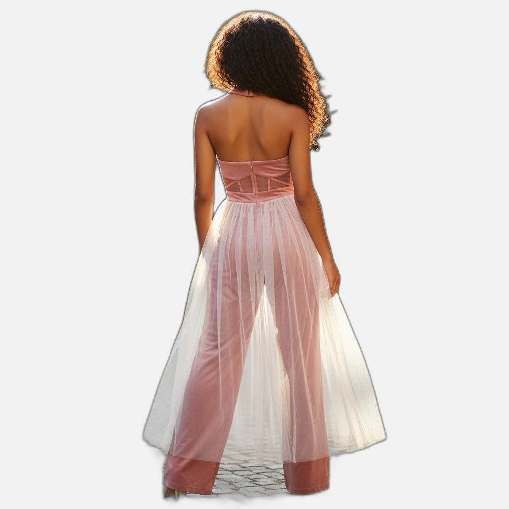 Enchanting Tulle Maxi Jumpsuit - Fairy Tale Vibes Included