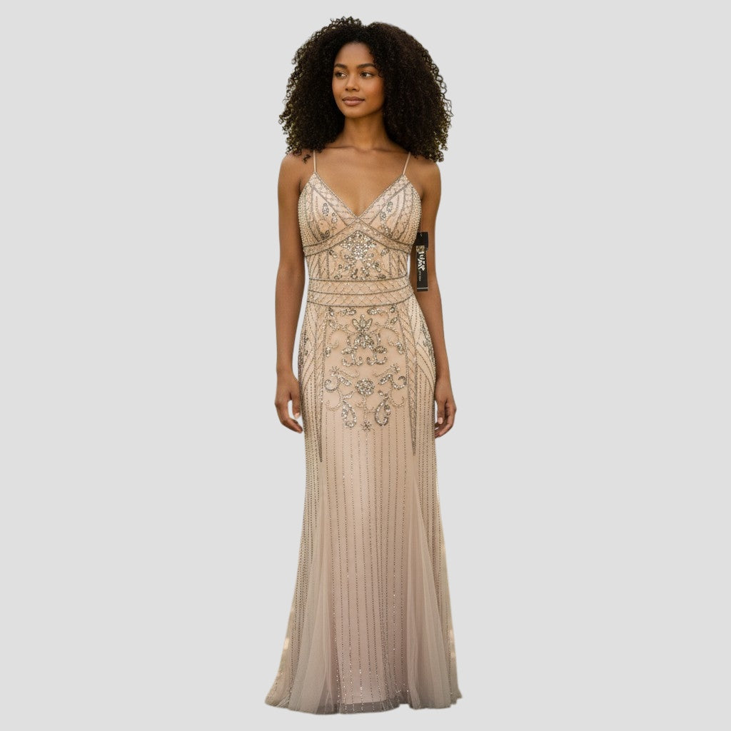Glimmering Glamour Evening Gown – Shine On, Stardust!