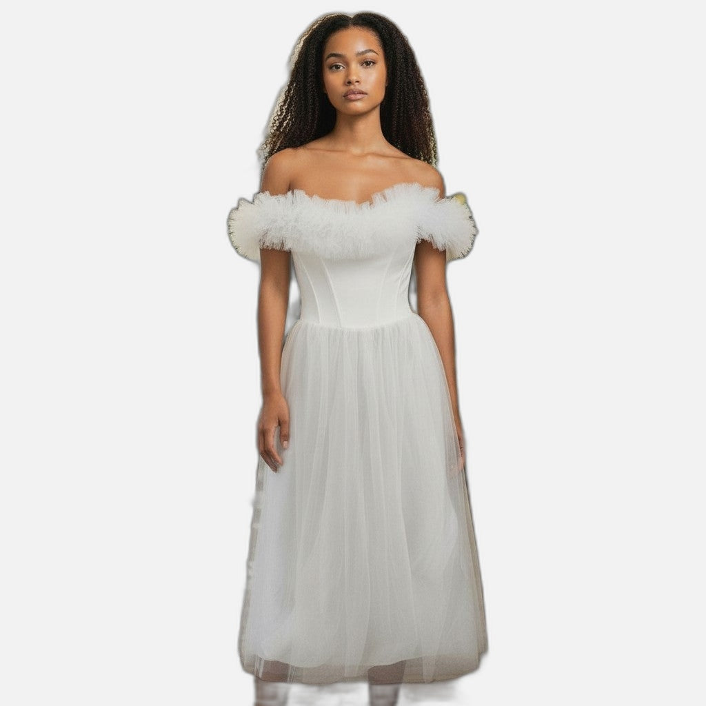 Ethereal Ruffle Formal Dress - Float Like a Cloud!